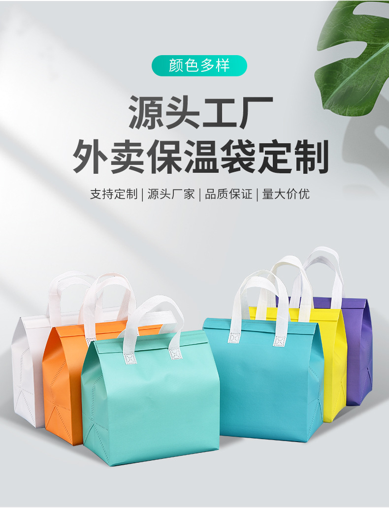 泰安市无纺布保温袋外卖袋